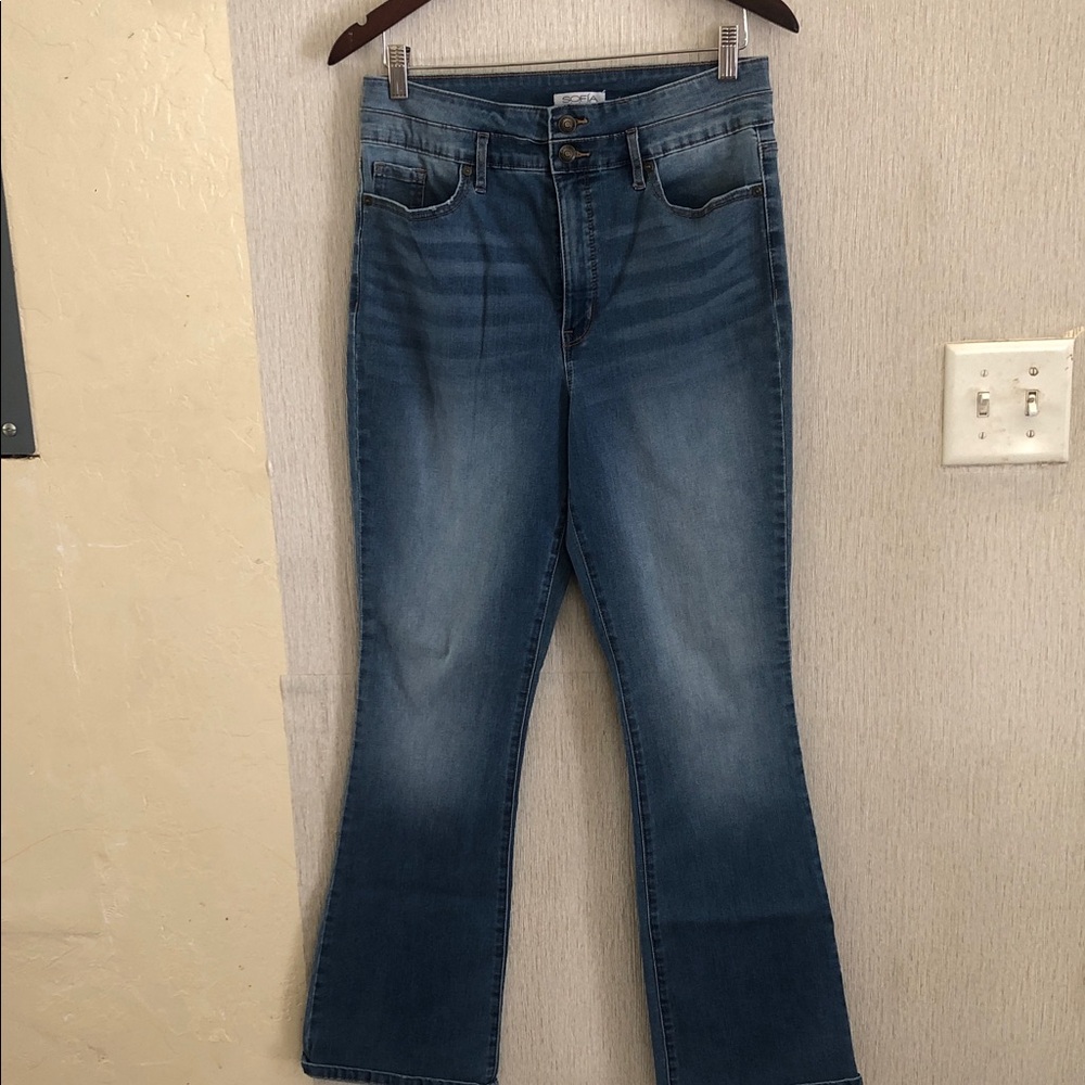 AMAYA by Sofia Vergara super high rise curvy boot cut jean